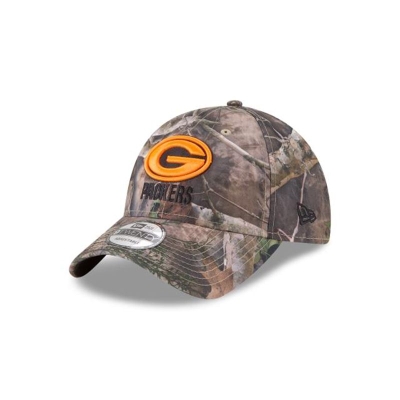 Green Bay Packers Gorra | New Era NFL True Timber 9twenty Adjustable Cap Mexico - Marrom